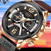 LIGE 8917 Watch For Men Sport Luxury Brand Chronograph Military