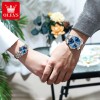 Olevs Stylish Couple-Blue Watch