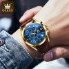 Olevs 2872 Fashionable Analog leather Men's Watch