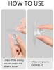 Transparent Crystal Drawer Handle Diamond Shape Self-Adhesive Hook Alpha Bridge