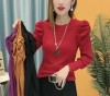 Crop top full sleeve fashionable blouse for women's