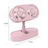 Double Motor Folding Table Top Fan