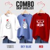 3 pcs Combo Lovely Drop shoulder T-shirt for Women