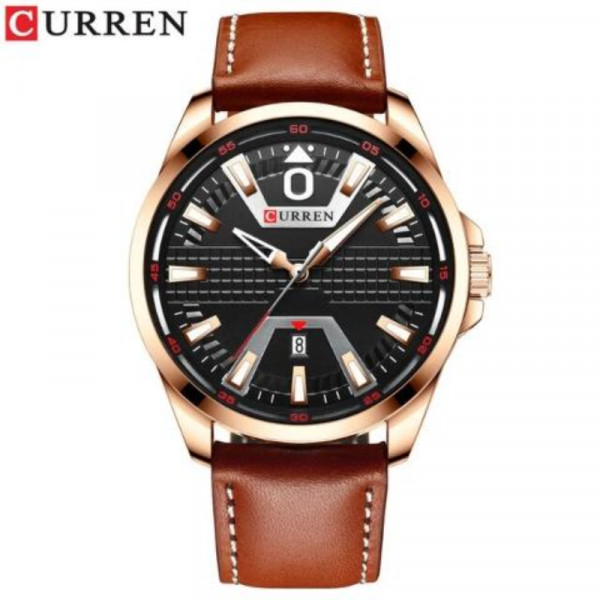 Curren Men's Leather Band Business Watch (Dial 4.7cm) - CUR182