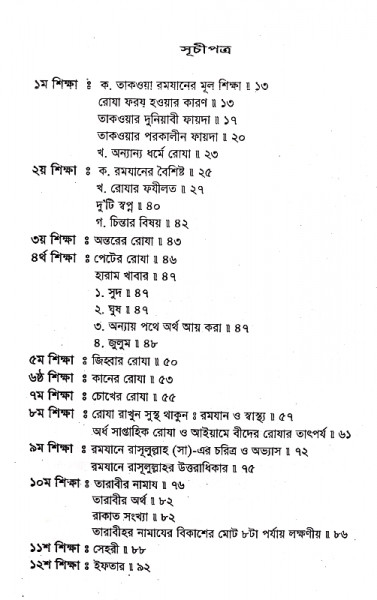 রমযানের তিরিশ শিক্ষা