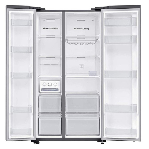 Samsung No Frost Side-by-Side Double Door Refrigerator RS72R5001M9 D3 700 L