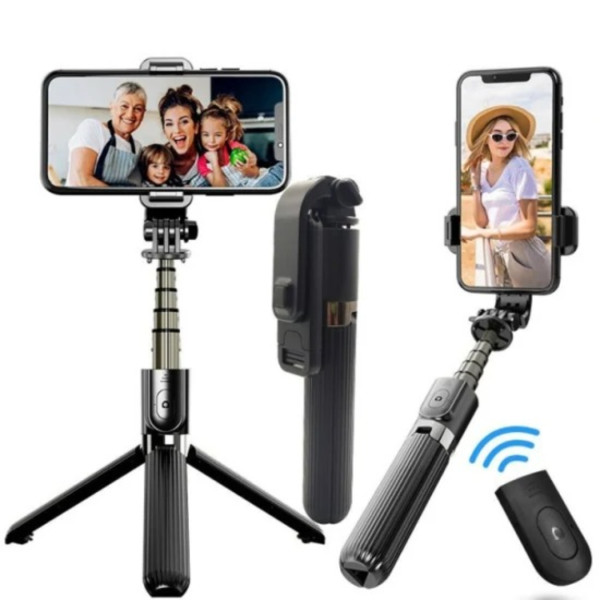 L03 Flexible Selfie Stick For Smartphone Action Camera - Black