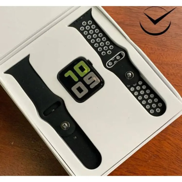 T55 Waterproof Heart Rate Monitor Blood Pressure Functions Smart Watch - Black