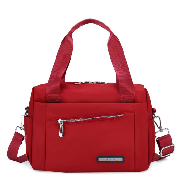 Luxury Bag Waterproof Nylon Shoulder Ladies Travel Crossbody ( Red Color)