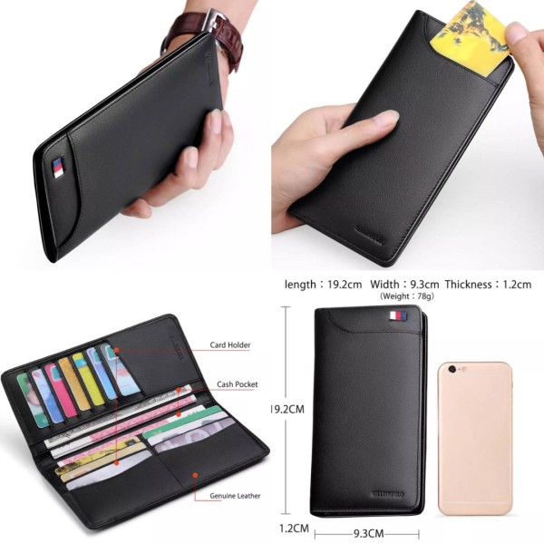 Ultrathin Slim Long Holder Men Wallet