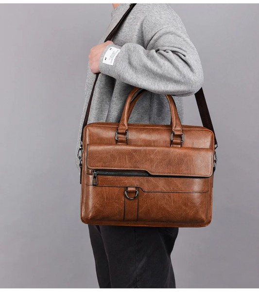 Amsburg Laptop Leather Bag