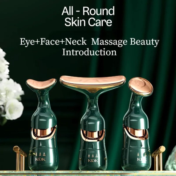 KDK 3-in-1 All Around Facial Lifting, Neck & Eye Massage Beauty Device