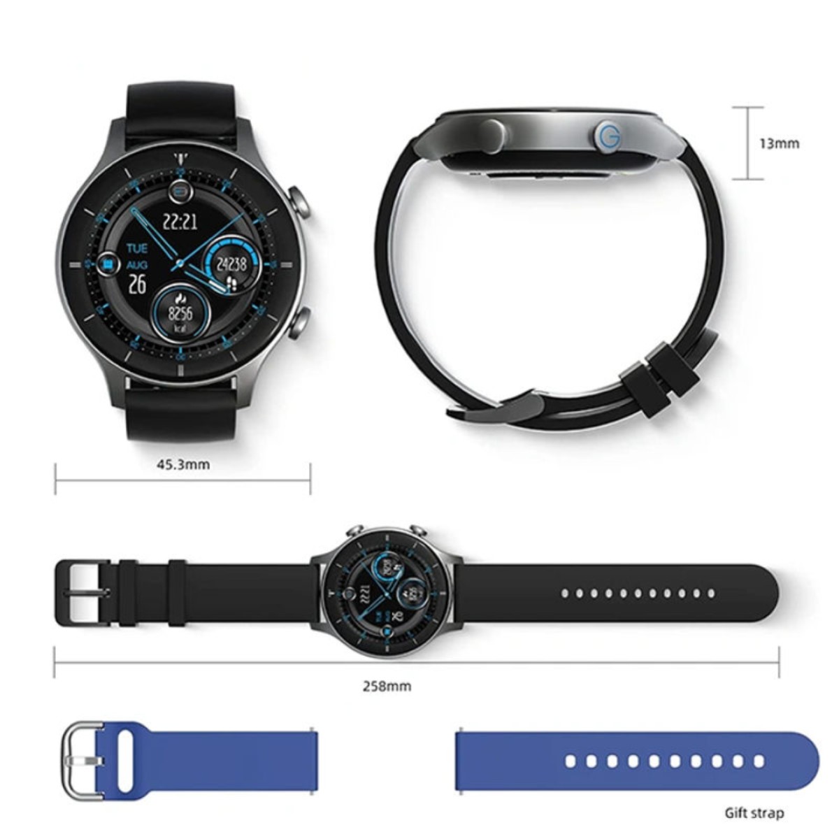 G-Tide R1 Bluetooth Calling Feature Smart Watch