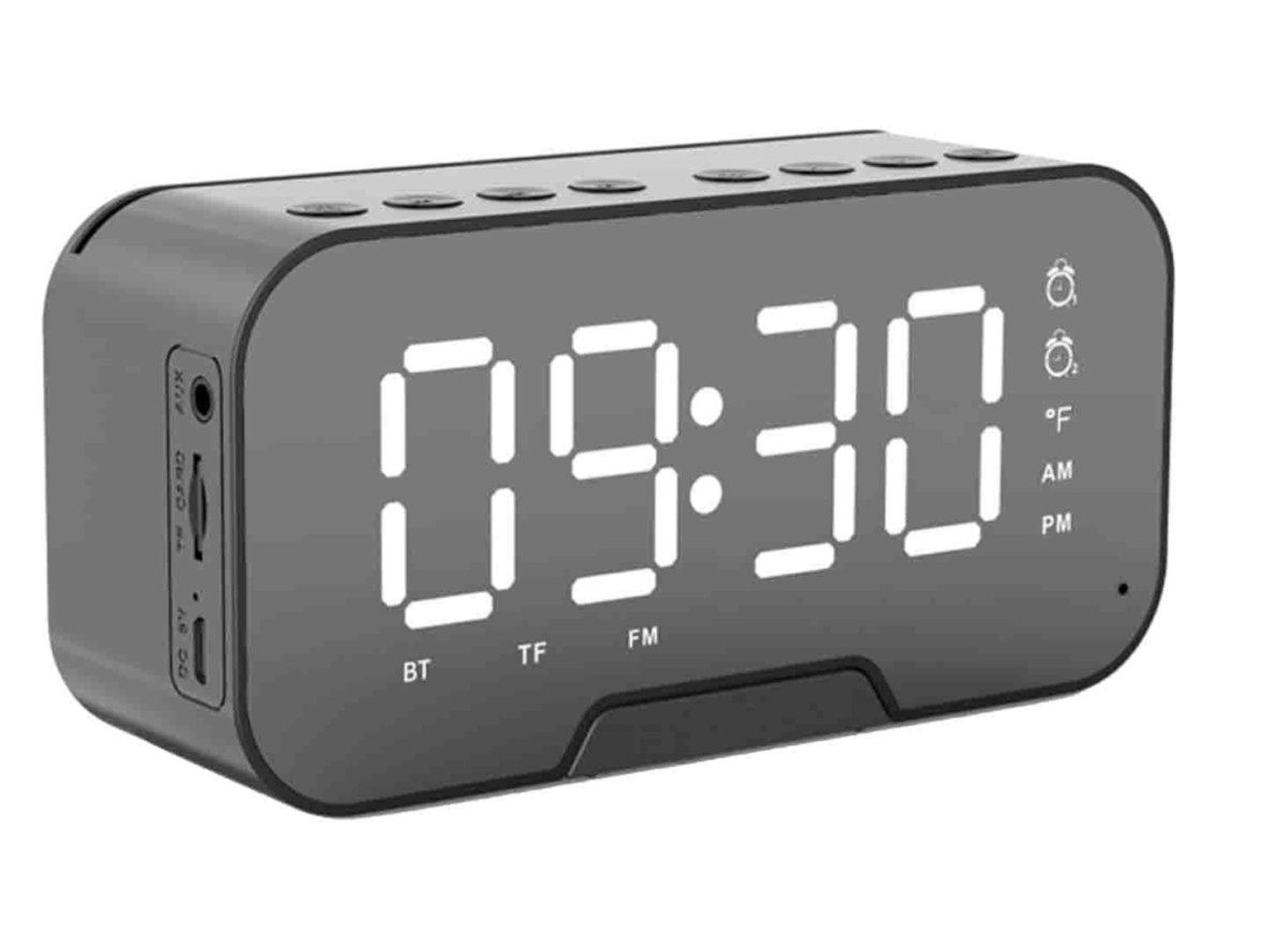 ICON Bluetooth Mini Speaker with Alarm Clock