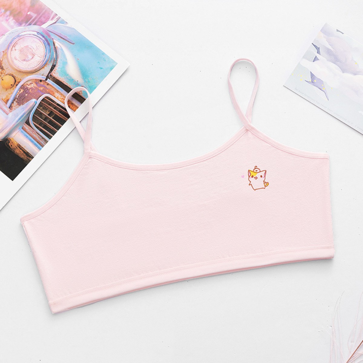 TriWyn Soft Cotton Teen Vest Bra (Non-Wired, Seamless)