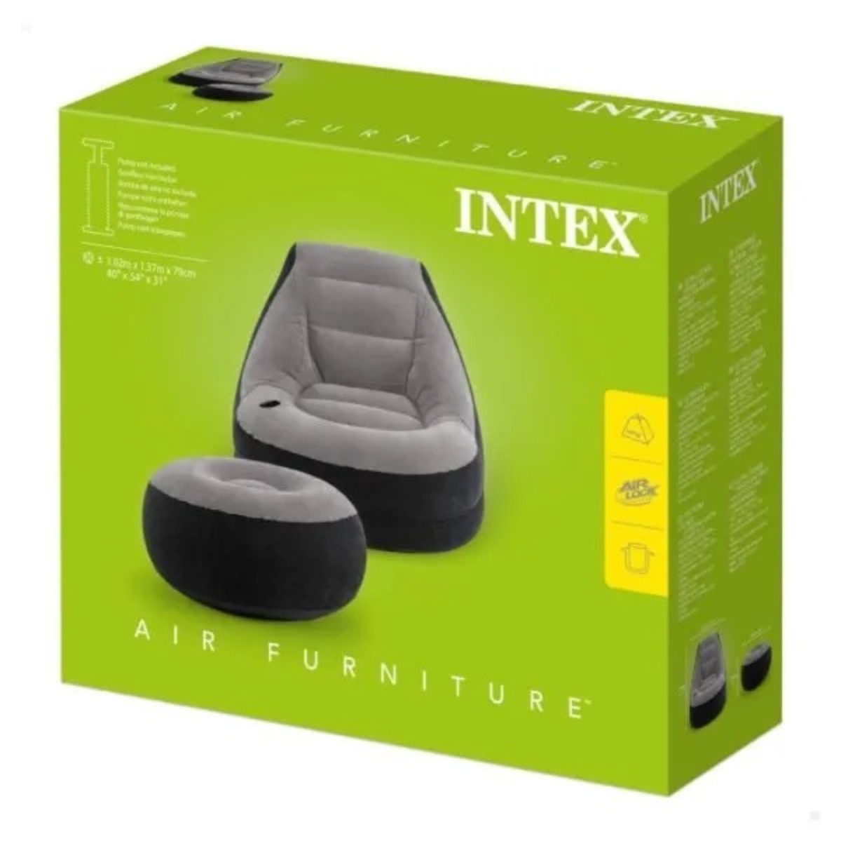 Intex Inflatable Back Sofa Free Air Pump