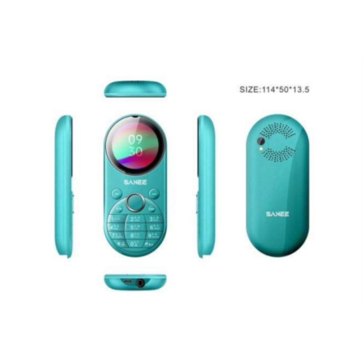 Sanee S113 Dual Sim Stylish Button Phone (blue)