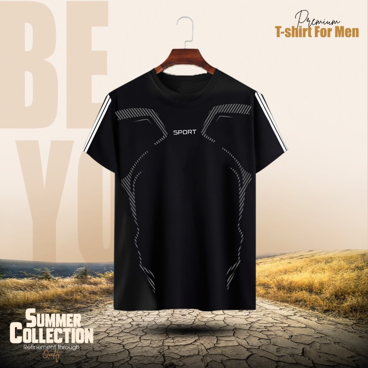 Stylish/Comfortable sports T-Shirt 5 (Five) piece combo offer