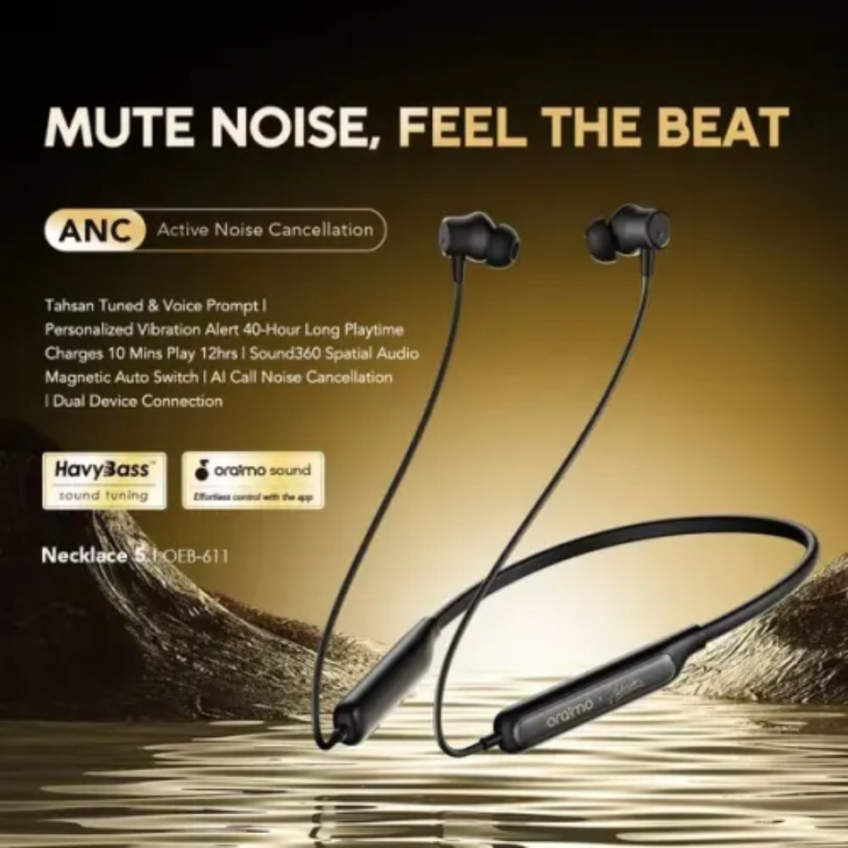 Oraimo Necklace 5 ANC Wireless Neckband
