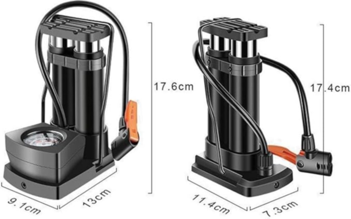 Safety Portable Bicycle Foot Pedal High Pressure Pump