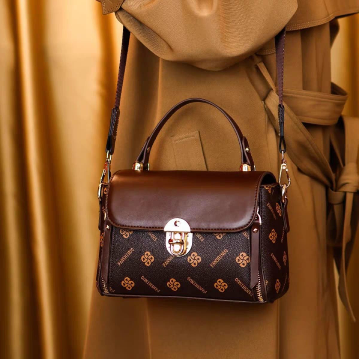 New Fashionable Printed Portable Shoulder Crossbody Bag