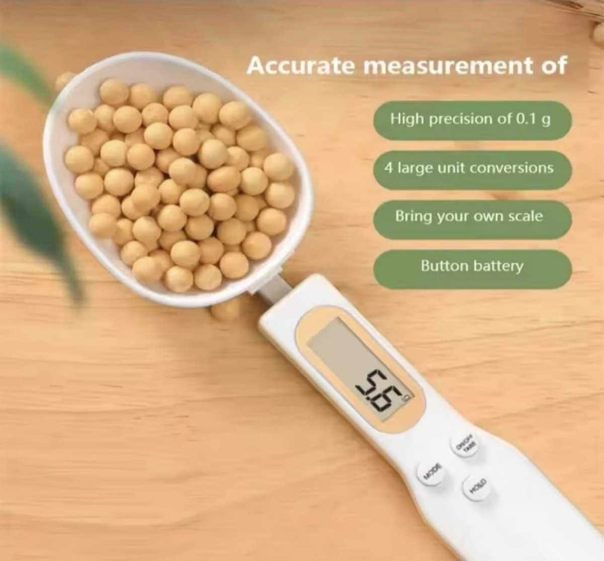 Digital Spoon Scale Electronic Measuring Spoon for Food, Spice High Precision with LCD Display