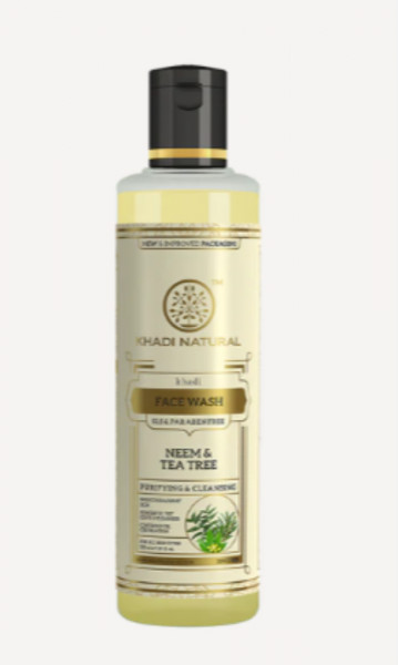 khadi natural neem and tea tree face wash