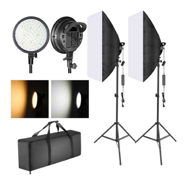 LED Softbox Lighting Kit