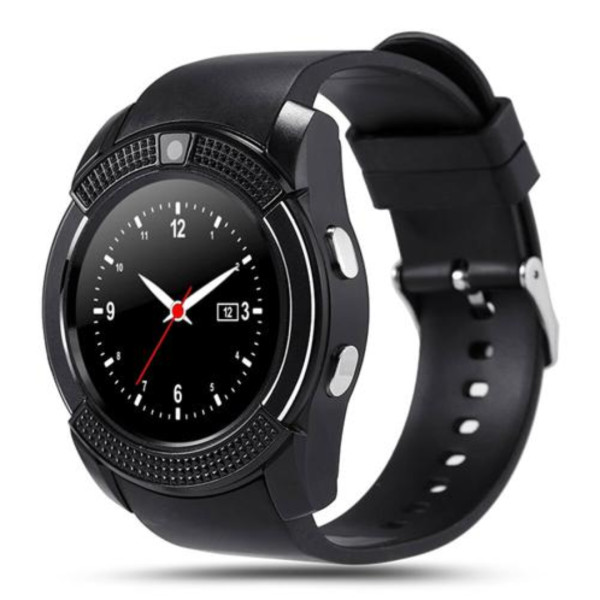 V8 Smart Watch Support Sim TF Card Bluetooth Clock with Camera for Smartphone