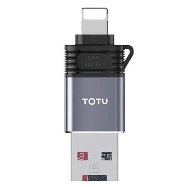 Totu 2 in 1 Lighting External TF Flash Card Micro SD Reader for iPhone