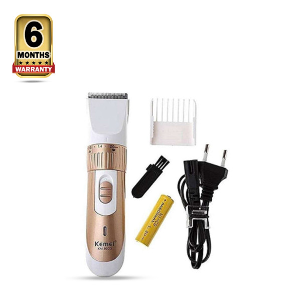 Kemei KM-9020 Rechargable Hair Clipper Trimmer