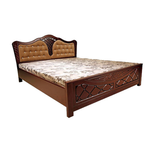 ZNE Solid Wood Royal Touch Bed - 5’*7’ - Antique - ZN-BD-41