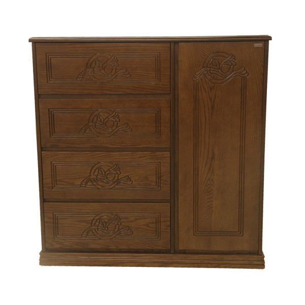 ZNE ZN-CD-02 Solid Wood Wardrobe 2p - 48"*48" - Antique