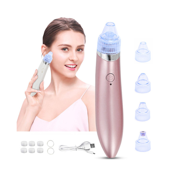 USB Rechargeable Vacuum Skin Care Blackhead Remover - White