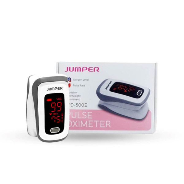 Jumper 500D OLED Version Fingertip Pulse Oximeter - Black and White