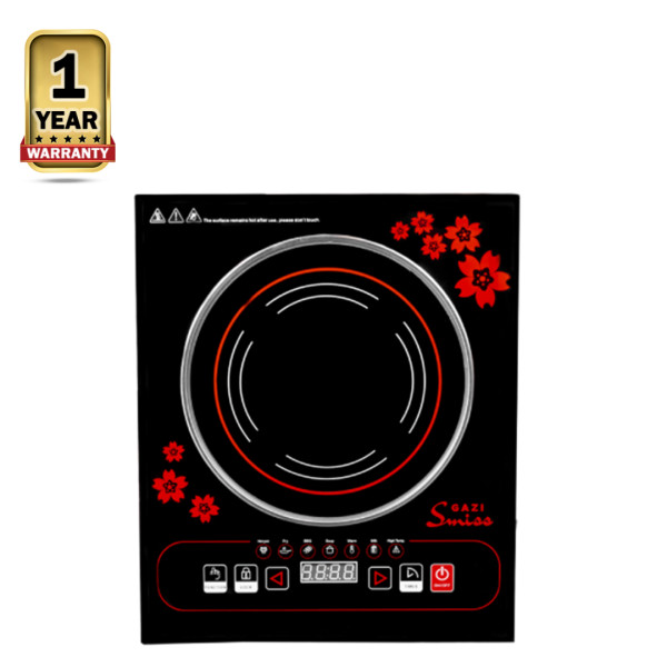 Gazi DT 212 Smiss Infrared Cooker - 2000W - Black and Red