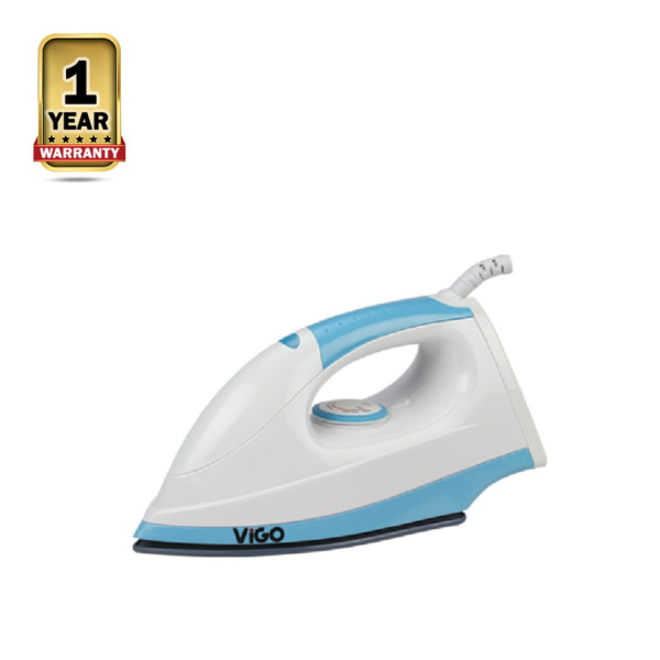 Vigo YPF-633 Electric Dry Iron - 1000W - White and Sky Blue - 824433