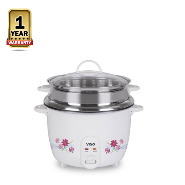 Vigo 50-04 Double Pot Rice Cooker - 2.2 Litre - White - 874152