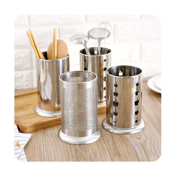 Stainless Steel Kitchen Drain Tableware Storage Racks Holder - Silver