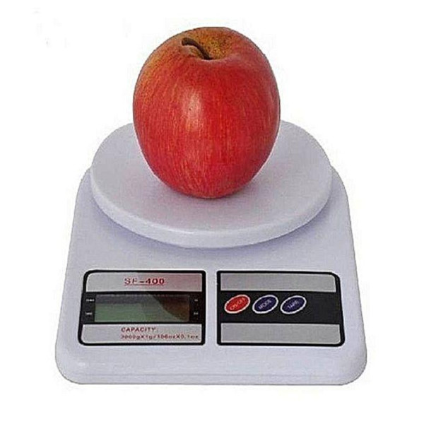 Digital Electronic Kitchen Scale - White