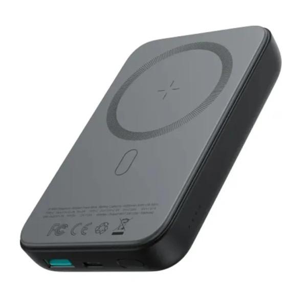 Joyroom JR-W020 Magnetic Wireless Mini Power Bank - 10000mAh - Black