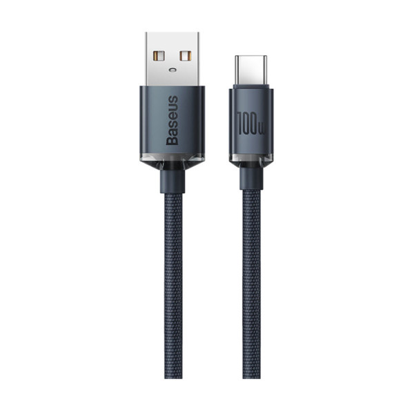 Baseus Crystal Shine Series Fast Charging Data Cable Type-C to Type-C 100W - 1.2m - Black