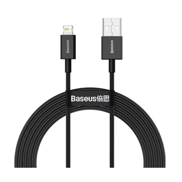 Baseus Superior Series Fast Charging Data Cable USB to iP 2.4A - Black - CALYS-C01