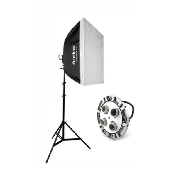 Godox TL-4 with Softbox Umbrella and Stand