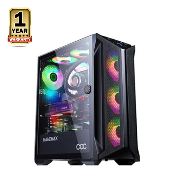 GameMax Brufen C1 Cooling and Over Clocking Gaming Cases - Black