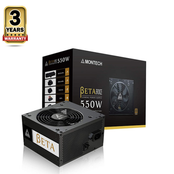 Montech Beta 550w 80+ Bronze Power Supply - Black