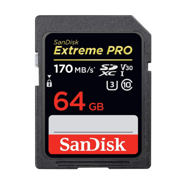 SanDisk Extreme PRO SDXC UHS-I Memory Card - 64GB