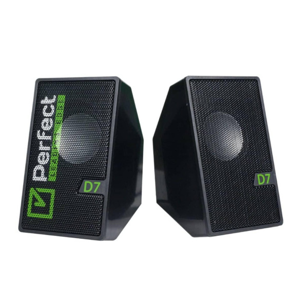 Perfect D7 Super Loud Multimedia 2.0 Usb Speaker - Black