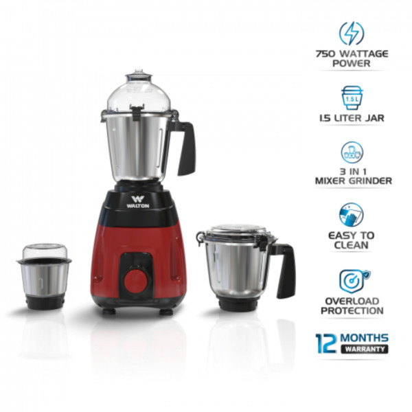 Walton Mixer Grinder (1.5 L) - WBL-15GM75S