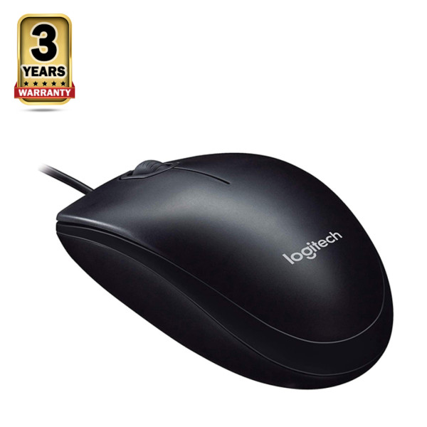 Logitech M90 Optical USB Mouse - Black